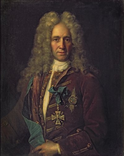 Portret van staatskanselier graaf G. Golovkin, 1720 door Ivan Nikitich Nikitin